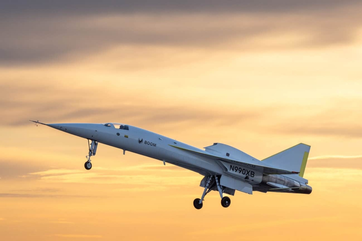 Avião supersônico realiza voo inaugural; assista - Imagem: Divulgação | Boom