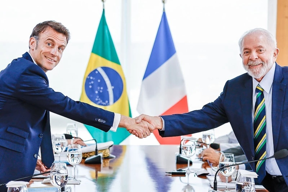 Emmanuel Macron e Lula - Foto: Ricardo Stuckert | PR