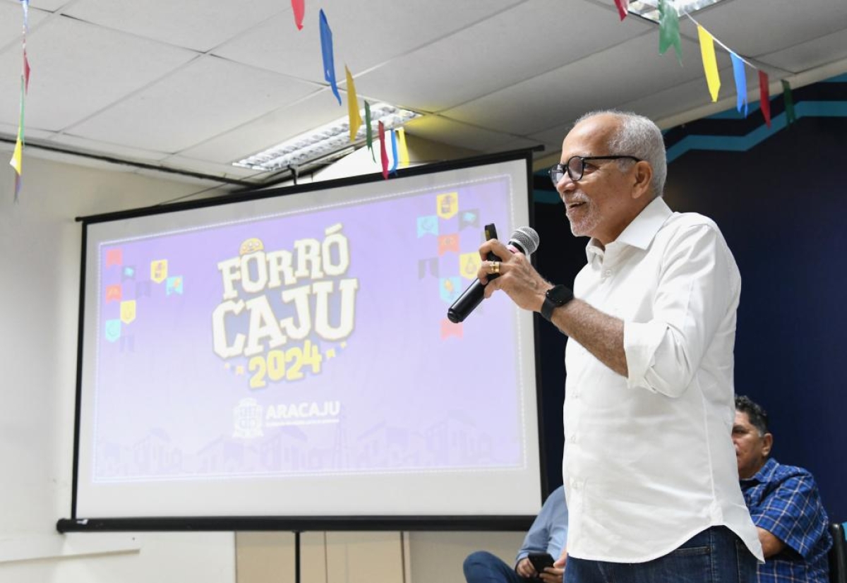 Prefeito Edvaldo divulga programação do Forró Caju 2024: "festa de dimensão extraordinária" - Foto: Ana Lícia Menezes/PMA