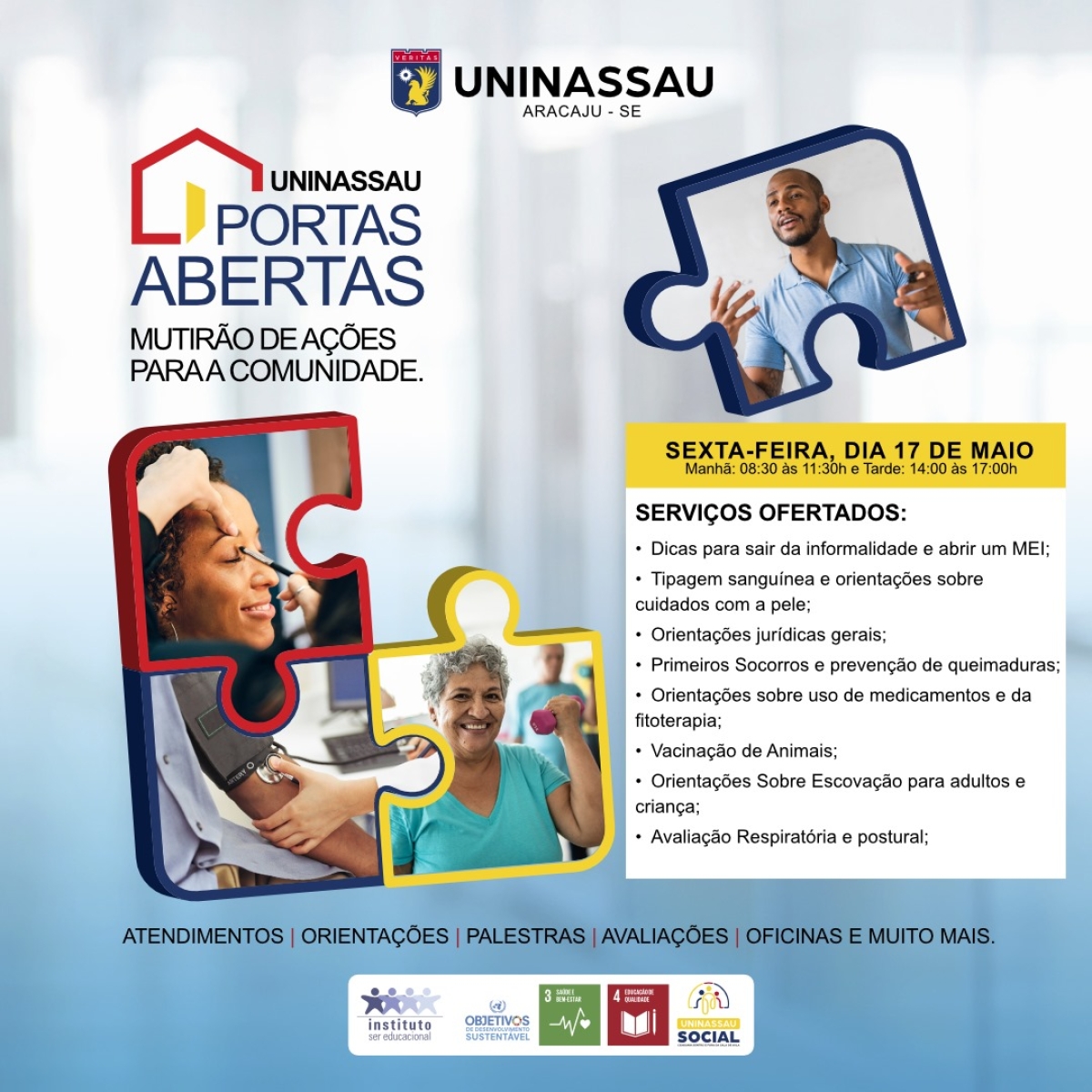 Centro Universitário realiza mutirão de serviços gratuitos para a população - Foto: Divulgação
