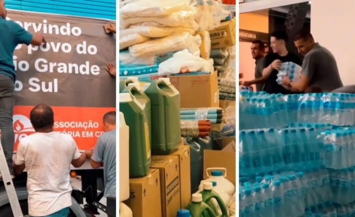 Doações da Avec para o Rio Grande do Sul - Foto: Instagram @avec_oficial
