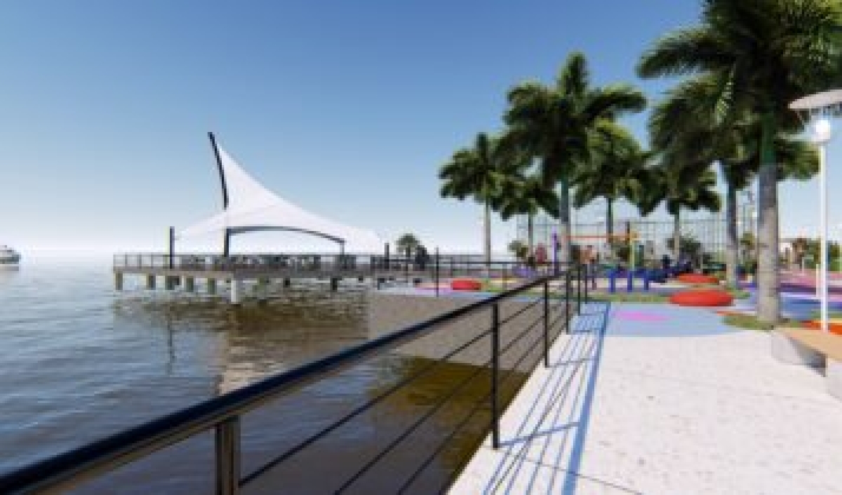 Em fase inicial, a obra prevê a urbanização da orla da rua da frente - Foto: Prefeitura da Barra dos Coqueiros