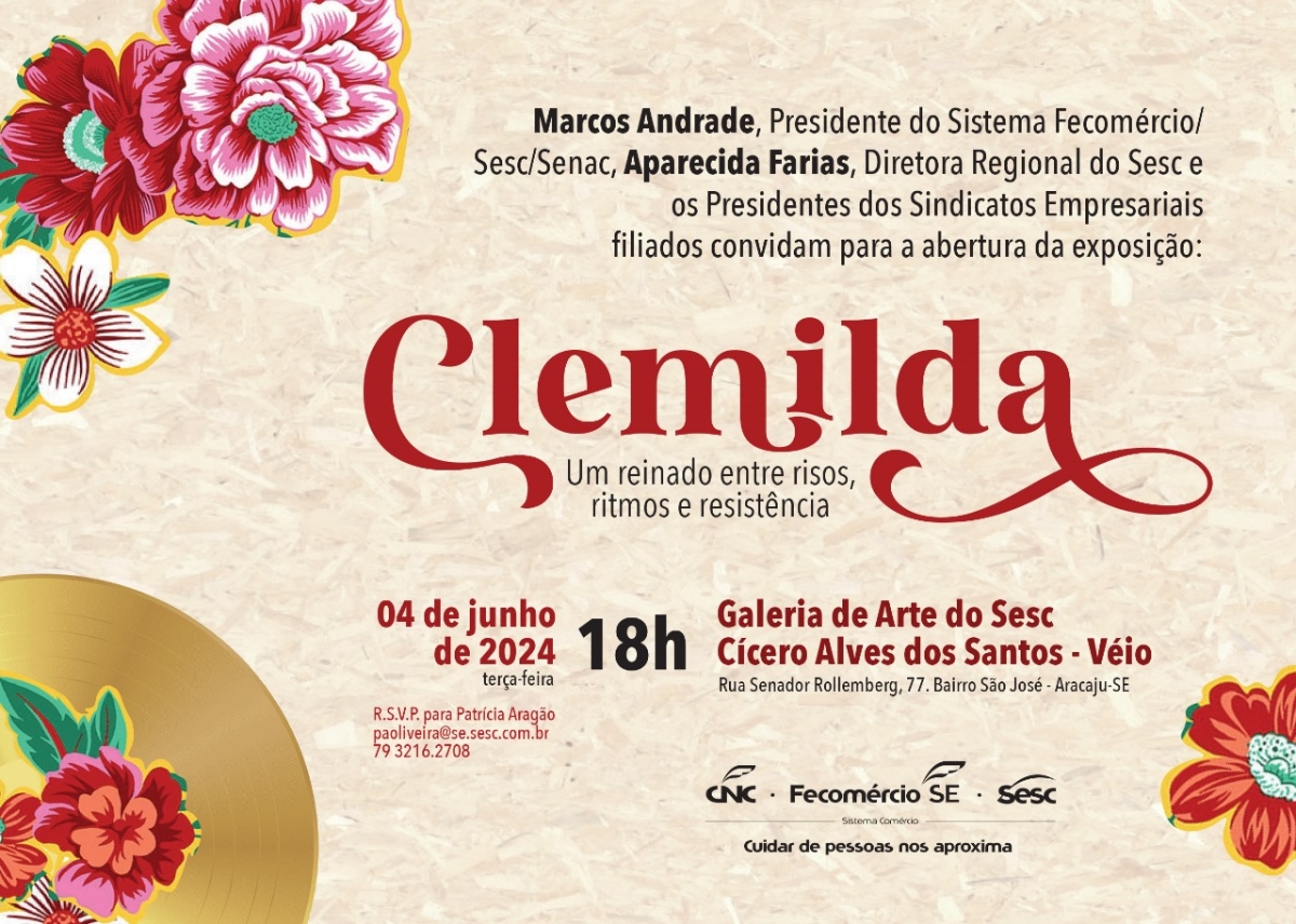 "Clemilda: um reinado entre ritmos, risos e resistência" Dia 04/06 na Galeria de Arte Sesc - Foto: Arquivo Família e Comunicação Sesc
