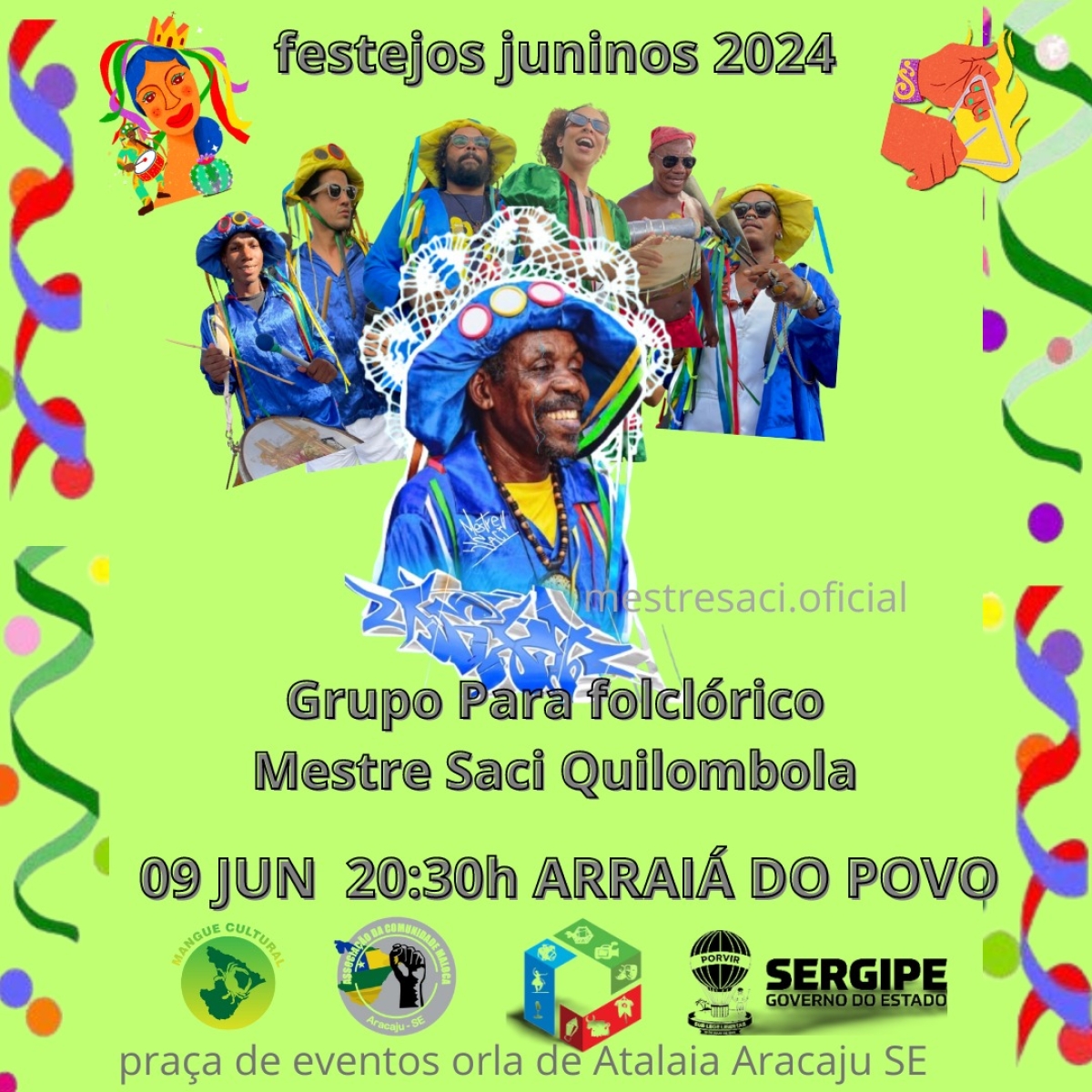 Mestre Saci tem presença confirmada na Vila do Forró - Foto: Divulgação/Mangue Cultural
