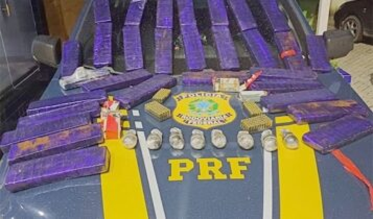 Material seguia do Rio de Janeiro para Recife e foi interceptado em Cristinápolis - Foto: PRF/SE
