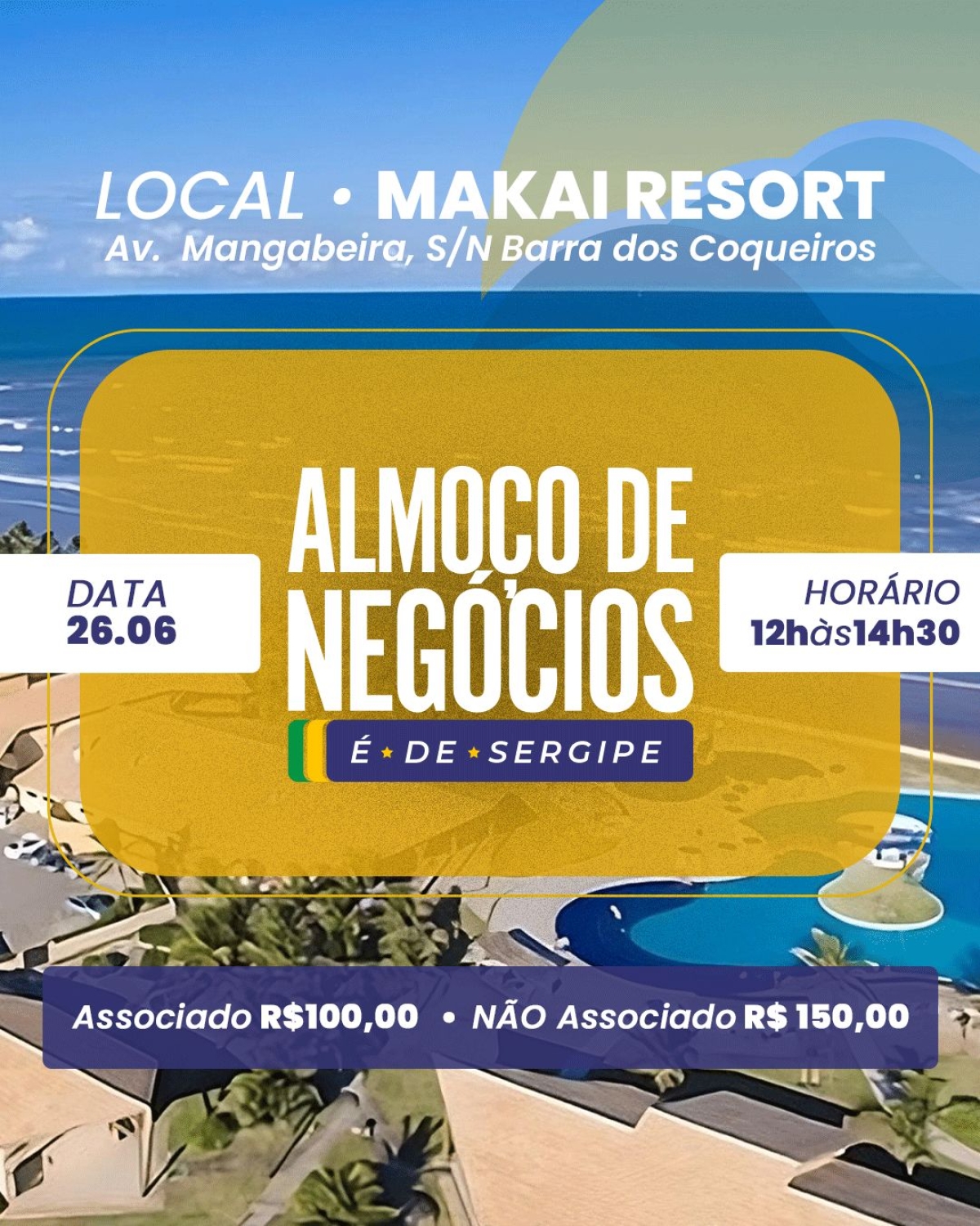 Almoço de Negócios "�? de Sergipe" terá como tema "Estratégias de vendas online" - Foto: Divulgação
