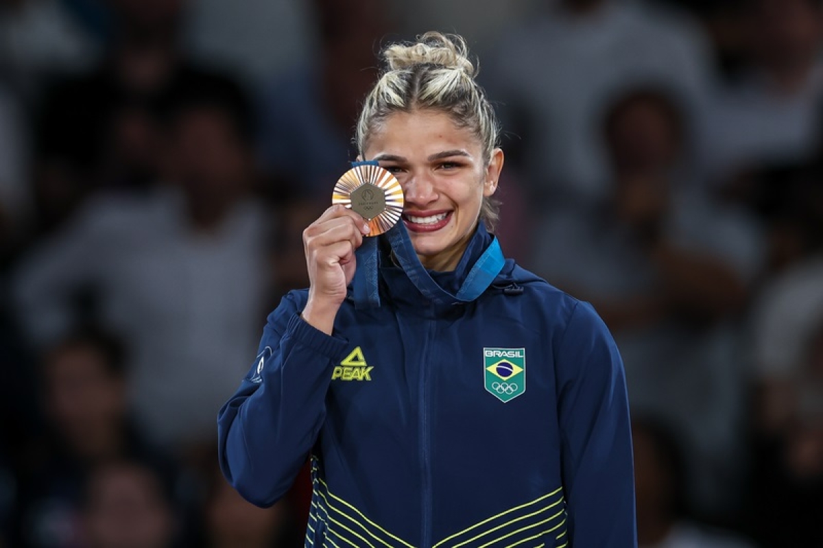 Judoca brasileira Larissa Pimenta - Foto: Wander Roberto/COB/Fotos públicas
