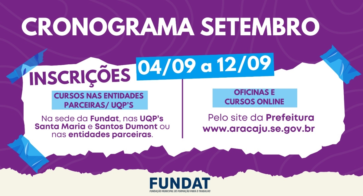 Prefeitura oferta 1.179 novas vagas de qualificação profissional em Aracaju - Foto: Divulgação/Ascom Fundat

