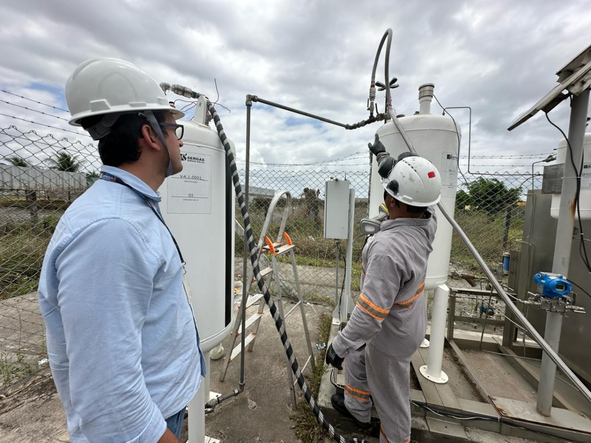 Sergas realiza processo de odorização para segurança na distribuição de gás natural - Foto: Ascom/Sergas
