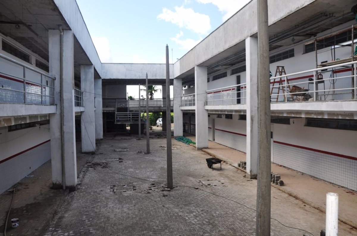 Escola Profissionalizante de Umba�ba chega a fase de acabamento (Foto: Jorge Reis/ASN)