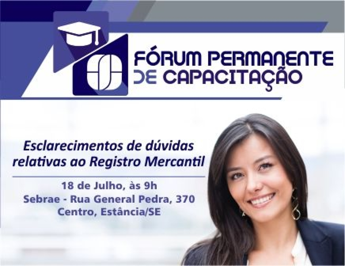 F�rum Permanente de Capacita��o ocorre no dia 18 de julho, �s 9h, no Sebrae (Foto: Divulga��o)