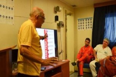 Programa Estadual de IST/Aids realiza a��o na Plataforma Piranema (Foto: SES/SE)