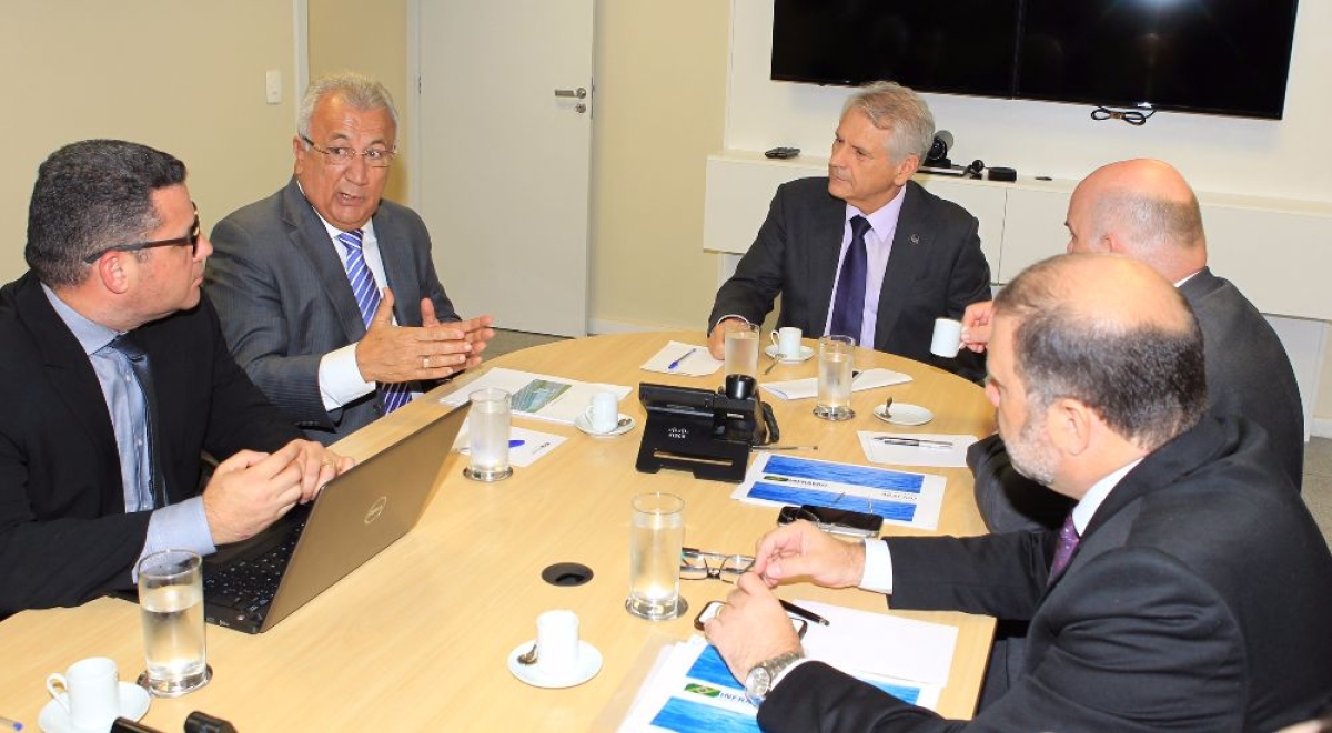 O governador Jackson Barreto reuniu-se, na manh� desta quarta-feira, 03, com o novo presidente da Empresa Brasileira de Infraestrutura Aeroportu�ria (Infraero), Ant�nio Claret de Oliveira (Foto: ASN)