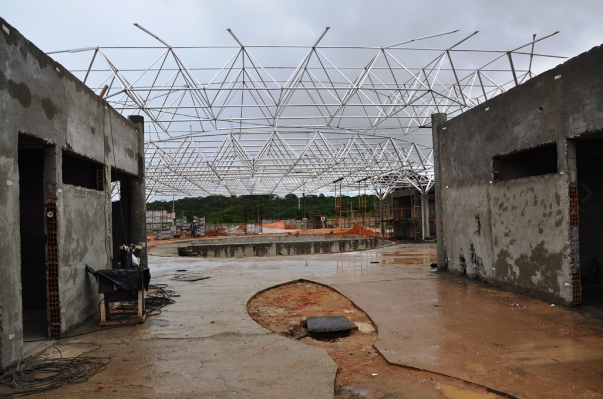 Proinveste: obras do Centro Especializado em Reabilita��o para Deficientes est�o 65% conclu�das (Foto: Jorge Reis/Seinfra/SE)
