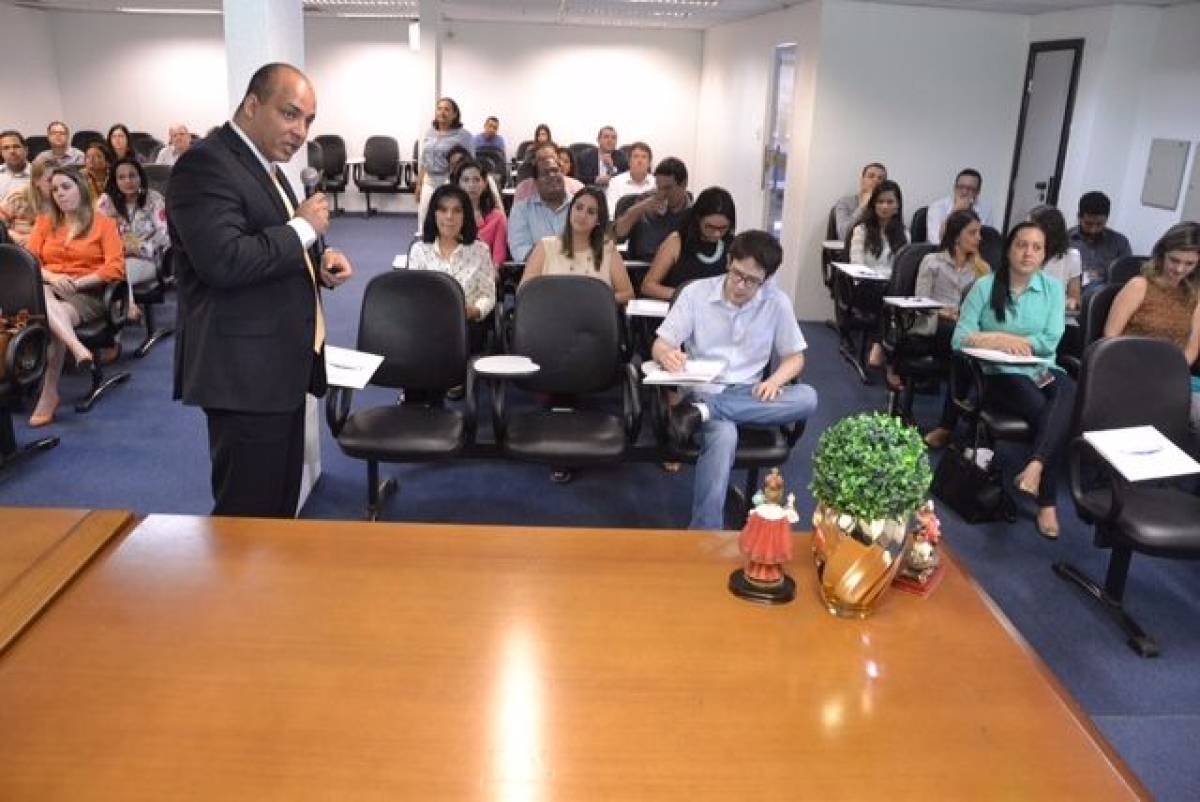 Servidores aprendem sobre reflexos do novo C�digo de Processo Civil no �mbito do TCE/Sergipe (Imagem: Cleverton Ribeiro/TCE/SE)