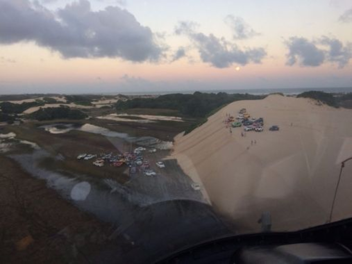 GTA resgata jovem com traumatismo, ap�s capotamentos de jeep no Aba�s (Imagem: SSP/SE)