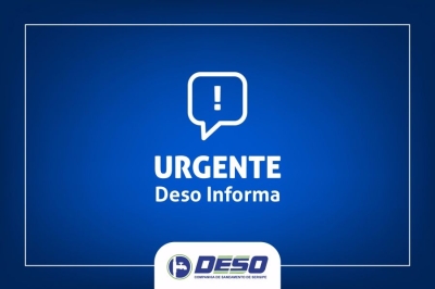 Deso comunica interrup��o no abastecimento do Sert�o em virtude de falta de energia (Imagem: Deso/SE)