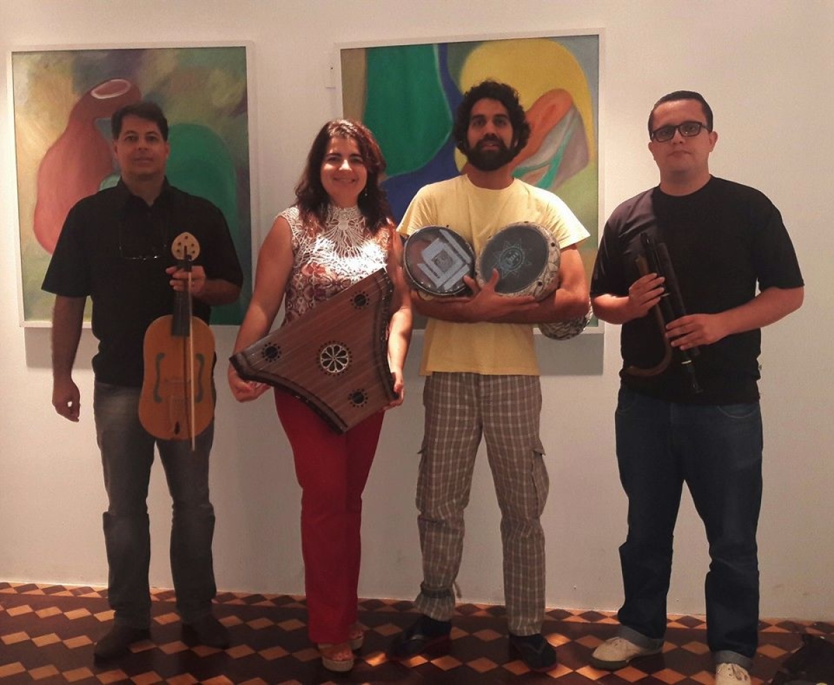 Grupo Florilegivm da m�sica medieval & renascentista faz apresenta��o em Feira Hol�stica (Foto: Divulga��o/Assessoria do Evento)