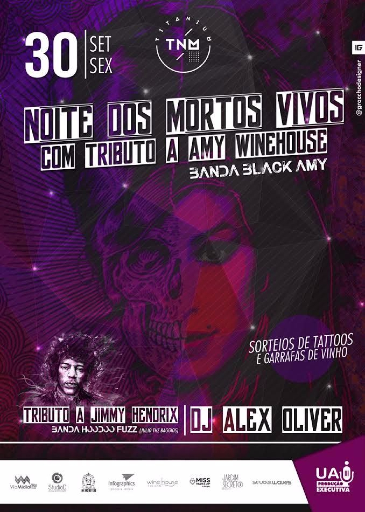 Tributo a Amy Winehouse em Aracaju (Imagem: Divulga��o/Assessoria de Evento/Uai Produc�es)