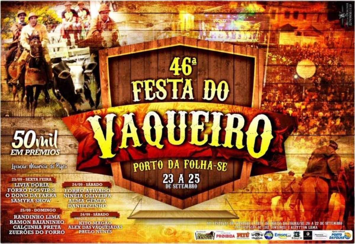 Confira a programa��o da Festa do Vaqueiro 2016! (Imagem: Divulga��o)