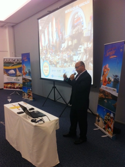 Apresenta��o foi feita pelo diretor de Turismo da Setesp, Luciano Leal (Foto: Ascom Sebrae)