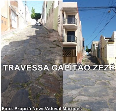 As pedras antigas da Travessa Capit�o Zez� como Patrim�nio Cultural e Hist�rico de Propri� (Imagem: Adeval Marques/Propri� News)