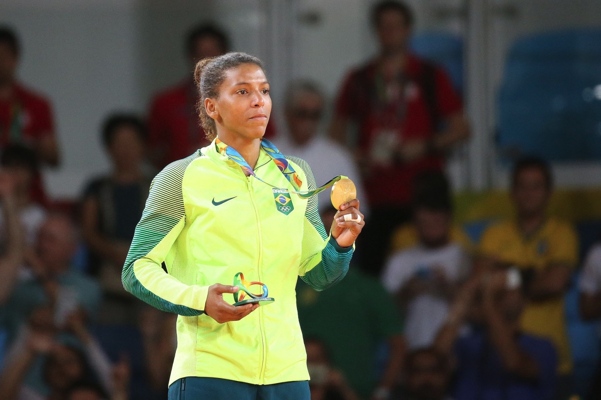 Judoca Rafaela Silva d� primeira medalha de ouro ao Brasil (Foto: Roberto Castro/Brasil 2016)