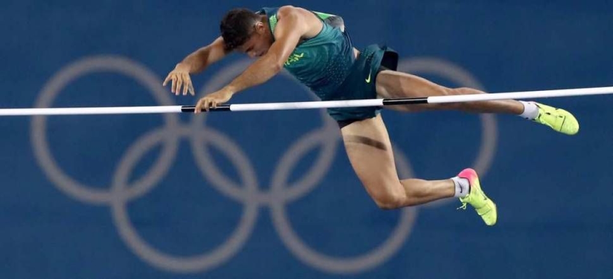 Thiago Braz passa o sarrafo em 6.03m de altura para conquistar o in�dito ouro ol�mpico do Brasil na modalidade (Foto: Getty Images)
