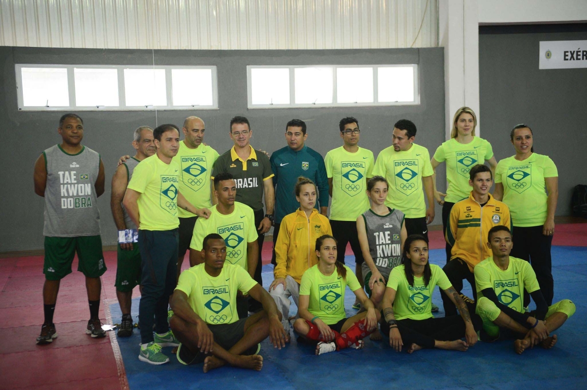 09/08/2016 - Atletas do taekwondo treinam para as Olimp�adas Rio 2016 na casa do Time Brasil na Urca, zona sul da capital (Foto: Tomaz Silva/Ag�ncia Brasil)