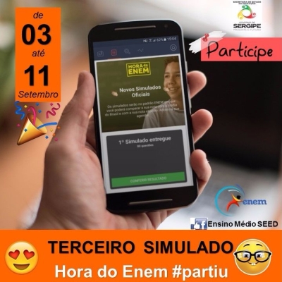 Alunos podem fazer o simulado Hora do Enem at� domingo, 11 (Imagem: Divulga��o)