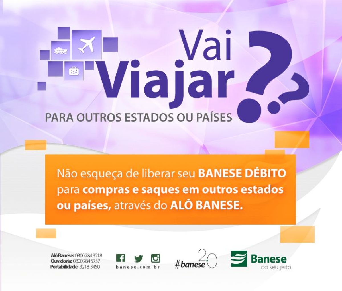 Cart�o do Banese possibilita compras e saques em outros estados e no exterior (Imagem: Divulga��o/Banese)