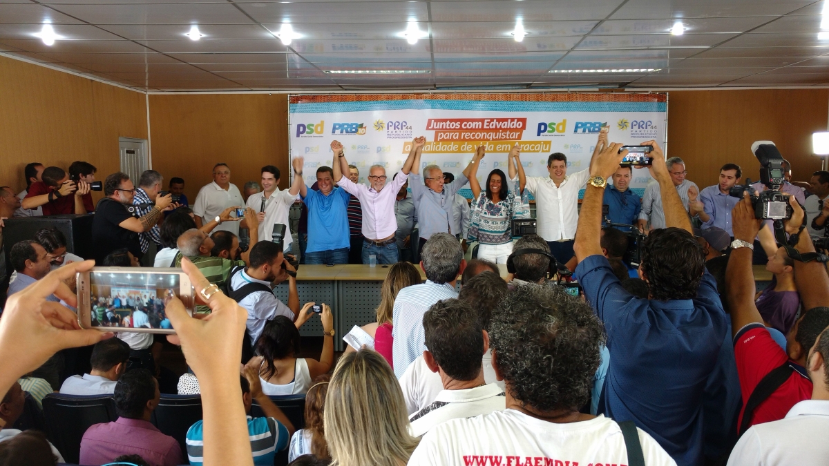 PSD, PRB e PRP confirmam apoio � pr�-candidatura de Edvaldo Nogueira (Foto: Dan Aguiar)