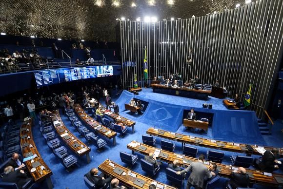 Embora a vota��o seja aberta, ela ser� eletr�nica, no painel, e n�o haver� chamada nominal para que os senadores pronunciem seus votos oralmente (Imagem: Marcelo Camargo/Ag�ncia Brasil)