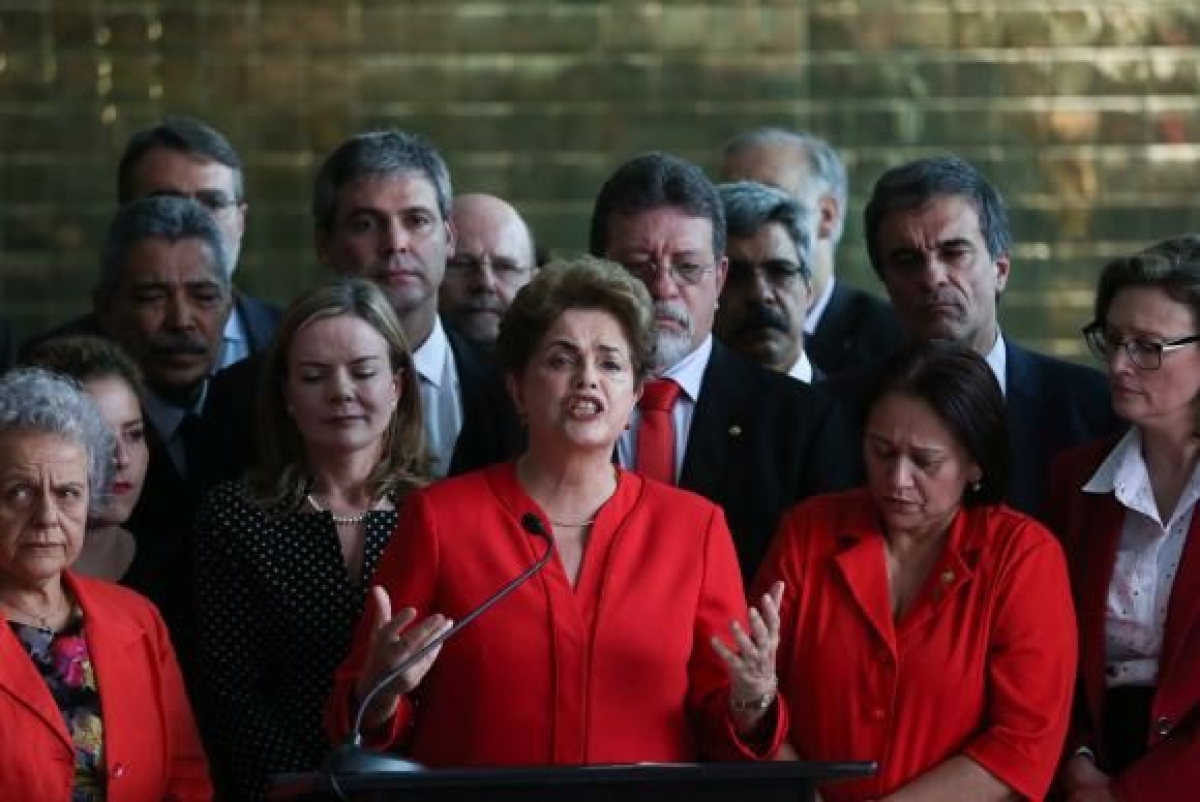 Dilma faz pronunciamento ap�s Senado aprovar seu afastamento definitivo da Presid�ncia da Rep�blica (Imagem: Jos� Cruz/Ag�ncia Brasil)