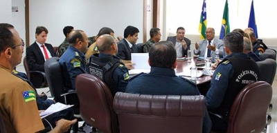TRE/Sergipe se re�ne com a c�pula de seguran�a para tratar da atua��o no dia das elei��es (Imagem: TRE/SE)