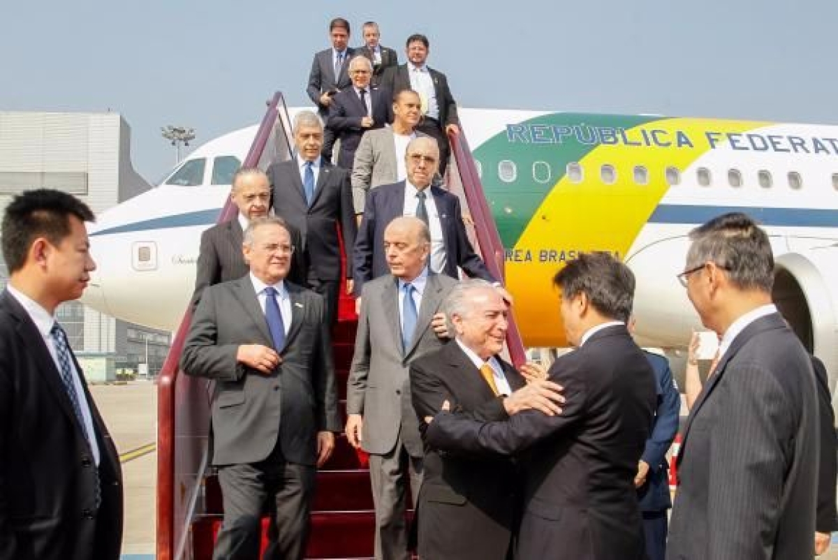 Presidente da Rep�blica, Michel Temer, chega � China (Imagem: Beto Barata/PR)
