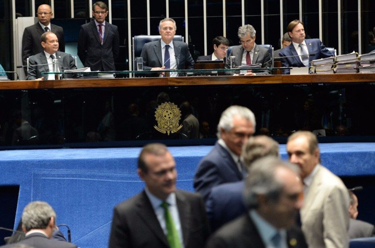 Plen�rio do Senado no �ltimo dia 8, quando foi aprovada a MP (Imagem: Jefferson Rudy/Ag�ncia Senado)