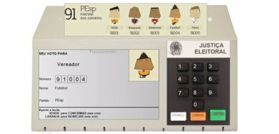 Simulador desenvolvido pelo TSE busca instruir sobre como votar nestas elei��es (Imagem: TSE)