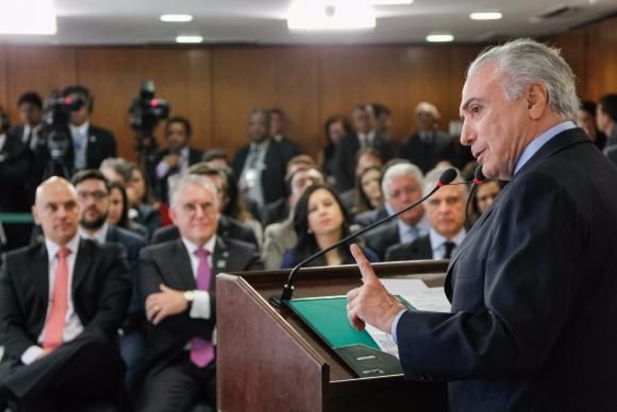Temer rebateu cr�ticas de que a PEC dos gastos p�blicos vai diminuir recursos para as �reas de sa�de e educa��o (Imagem: Beto Barata/Presid�ncia da Rep�blica)